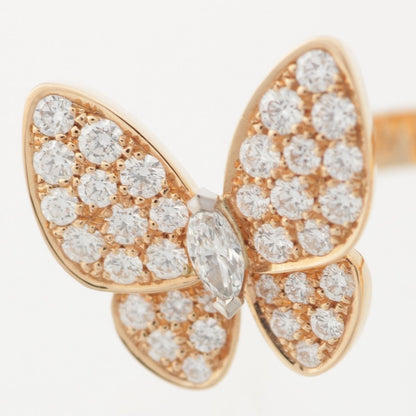 Van Cleef & Arpels de Papillon Entre les Doors Diamond Mother of Pearl Ring — view 7
