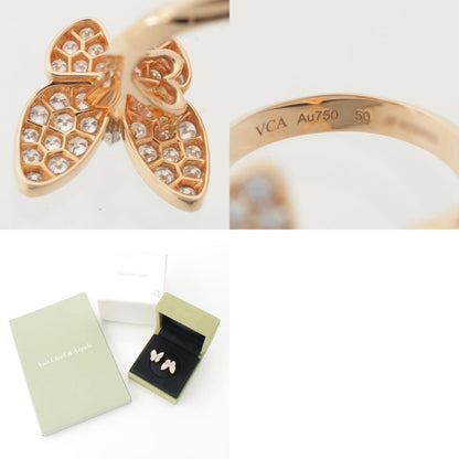 Van Cleef & Arpels Papillon Entre les Doigts Diamond Mother of Pearl Ring