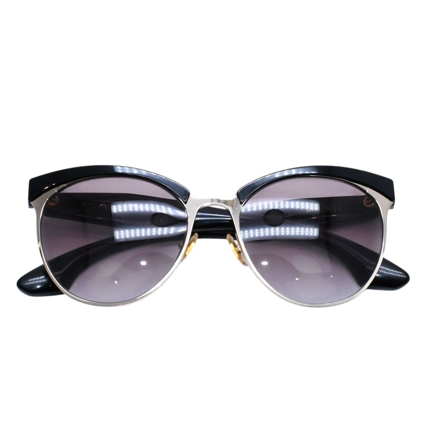 Miu Miu Cat Eye Sunglasses Eyewear Rhinestone Black — view 2