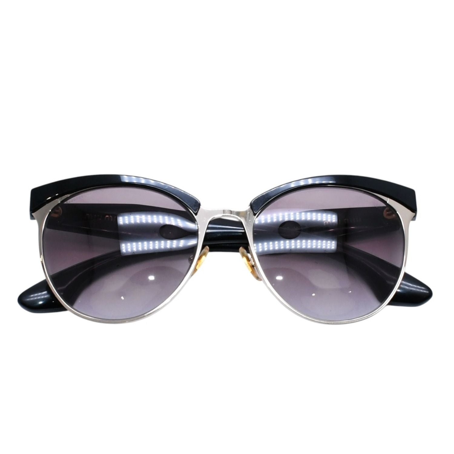 Miu Miu Cat Eye Sunglasses Eyewear Rhinestone Black — view 2