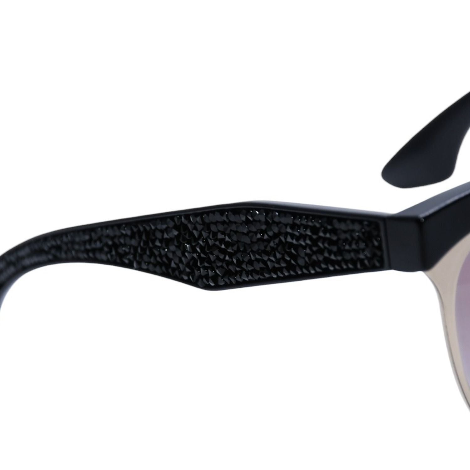 Miu Miu Cat Eye Sunglasses Eyewear Rhinestone Black — view 8