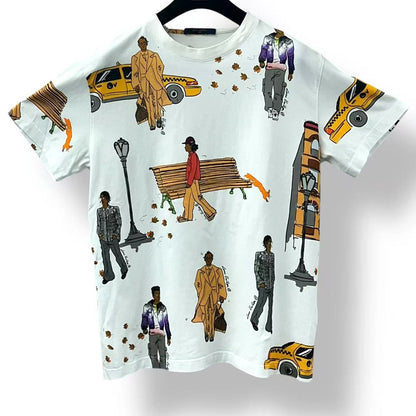 Louis Vuitton Top New Walkers Varsial Cotton T-Shirt White 44