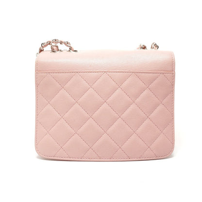 Chanel Shoulder Bag Half CC Logo Leather Chain — view 2