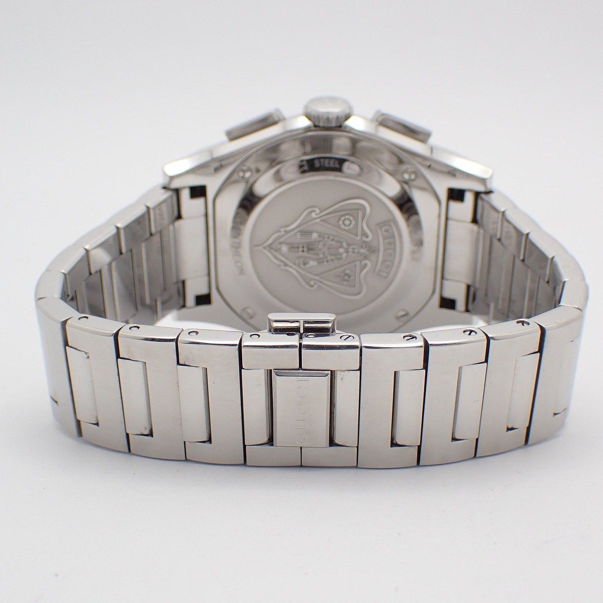 Gucci 115.2 Pantheon Chronograph Quartz Watch Silver Dial SS — view 3