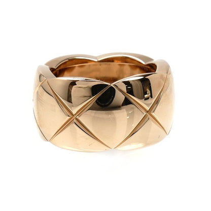 Chanel 18k Pink Gold Coco Crush Large Ring — view 3
