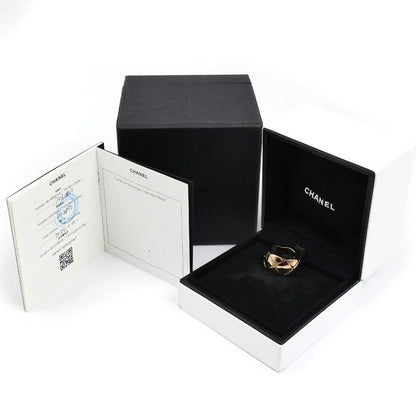 Chanel 18k Pink Gold Coco Crush Large Ring — view 8