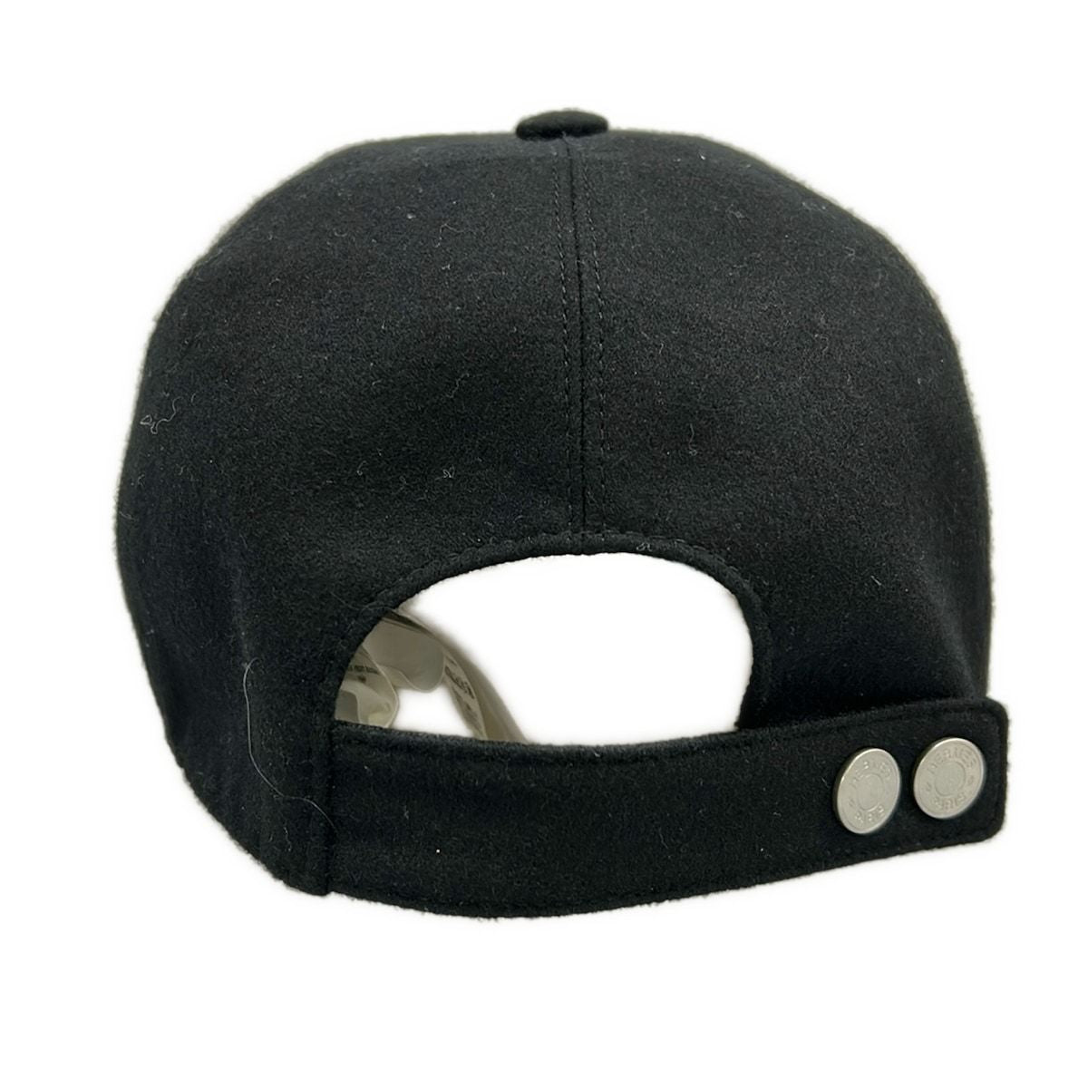 Hermes Cap 61 Black Wool — view 3