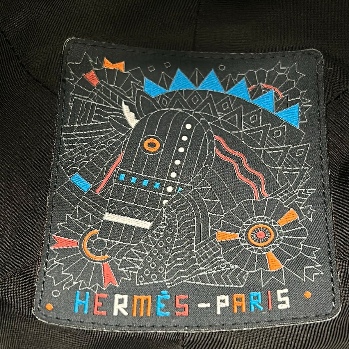 Hermes Cap 61 Black Wool — view 7