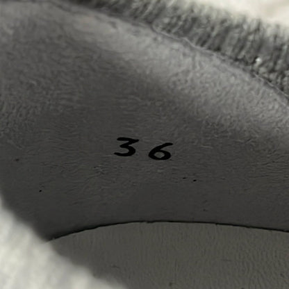 Brunello Cucinelli Sneakers 36 Gray Light Metal Beads Lame Knit — view 6