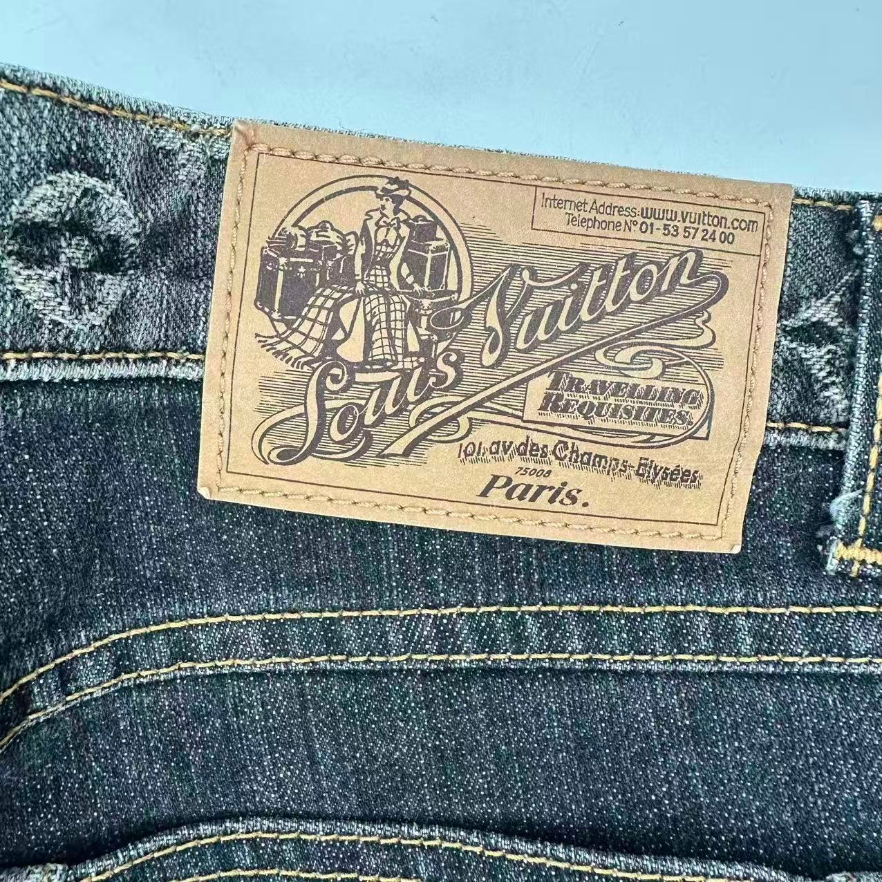 Louis Vuitton Monogram Denim Pants 38 — view 4