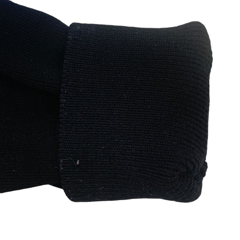 Moncler Cardigan Tricot Knit Contrast Down Jacket M Black — view 7