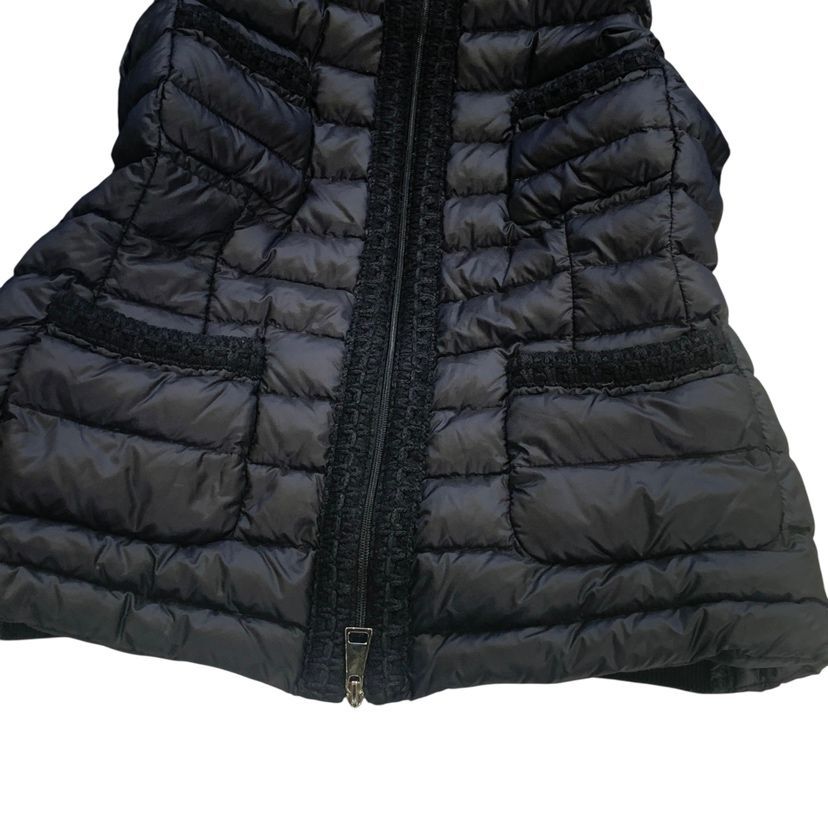 Moncler Cardigan Tricot Knit Contrast Down Jacket M Black — view 8