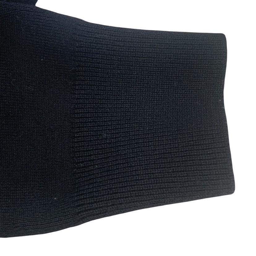 Moncler Cardigan Tricot Knit Contrast Down Jacket M Black — view 6