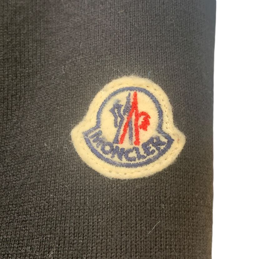 Moncler Cardigan Tricot Knit Contrast Down Jacket M Black — view 5
