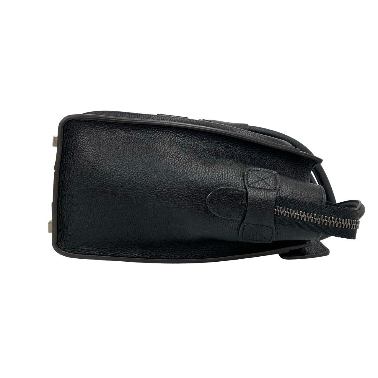 Celine Luggage Micro Leather Boston Bag Tote Black — view 6