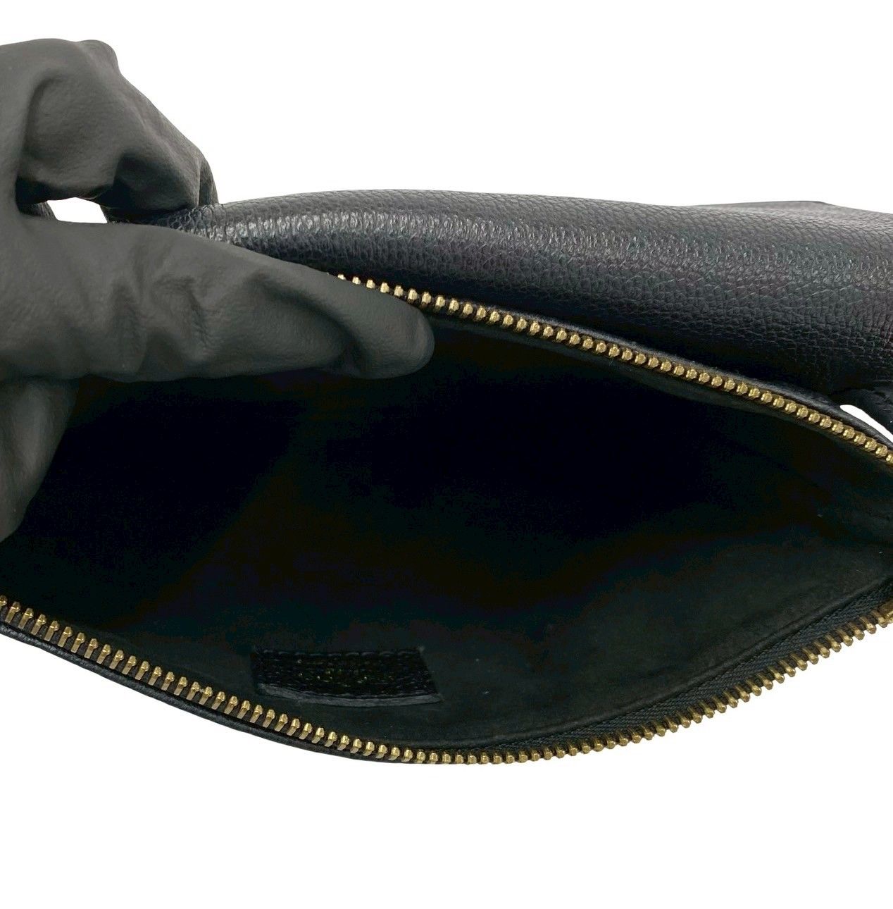 Louis Vuitton Monogram Empreinte Leather Shoulder Bag Black — view 9