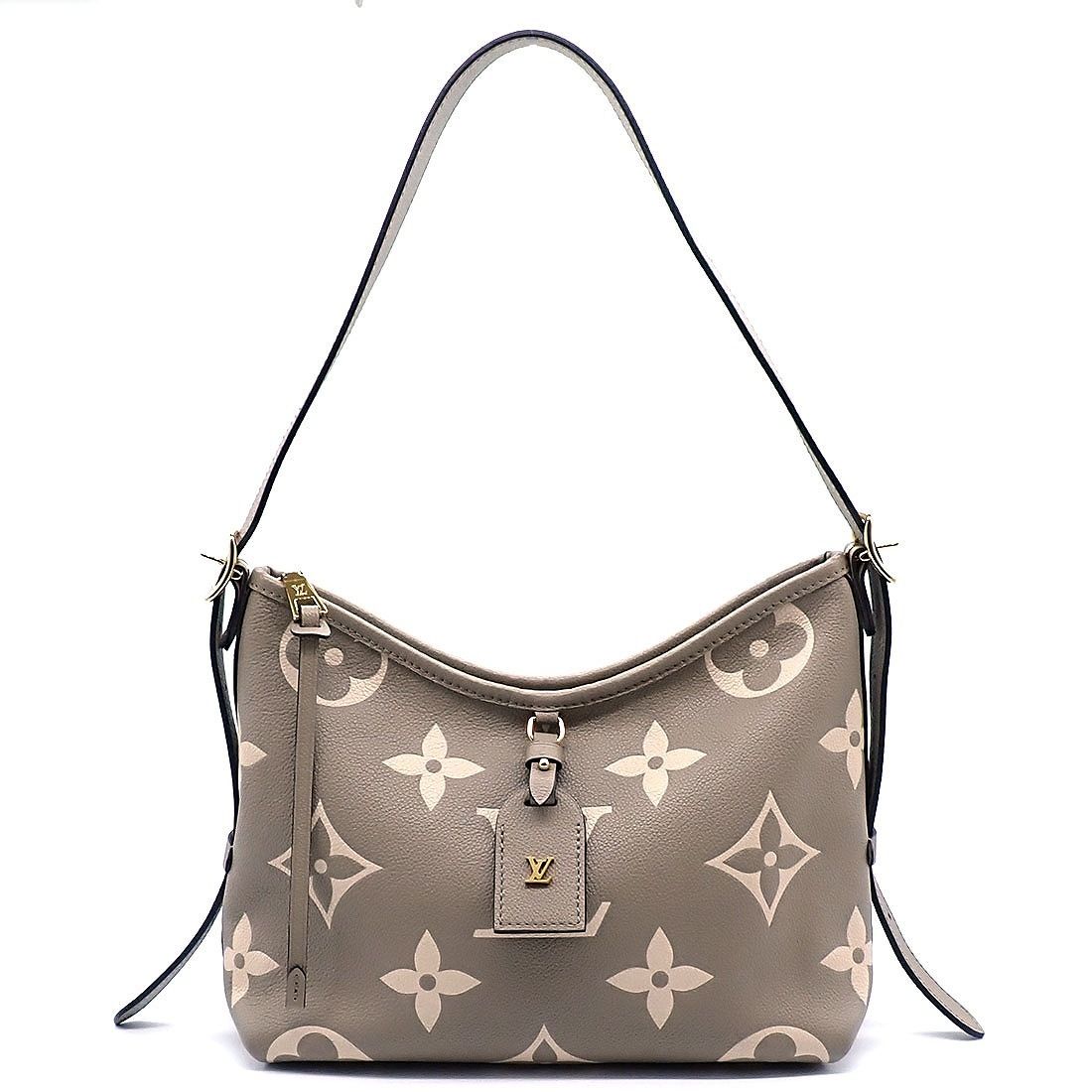Louis Vuitton Bag Carryall Zip NM PM Tourtrelle Beige Monogram Empreinte