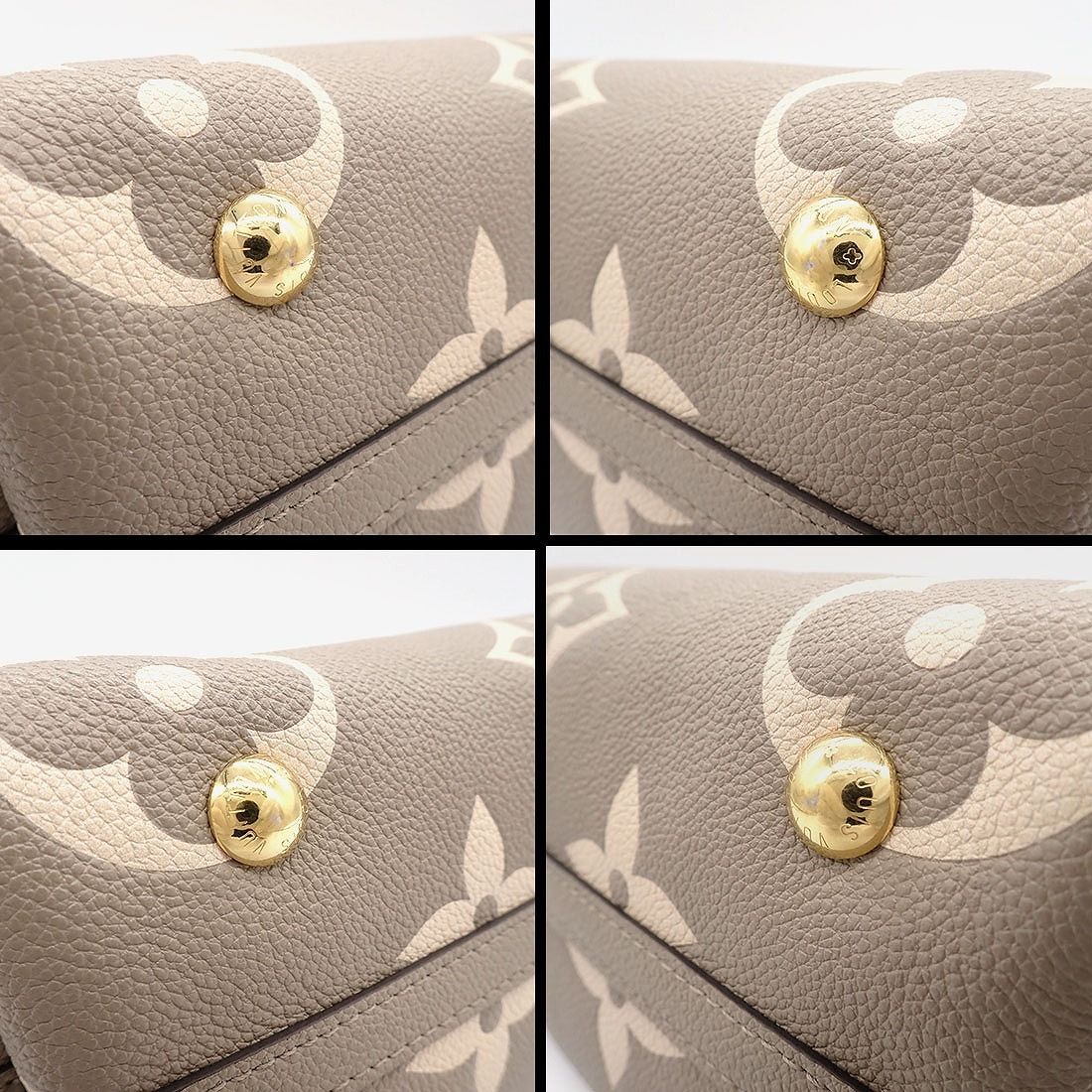 Louis Vuitton Bag Carryall Zip NM PM Tourtrelle Beige Monogram Empreinte — view 8