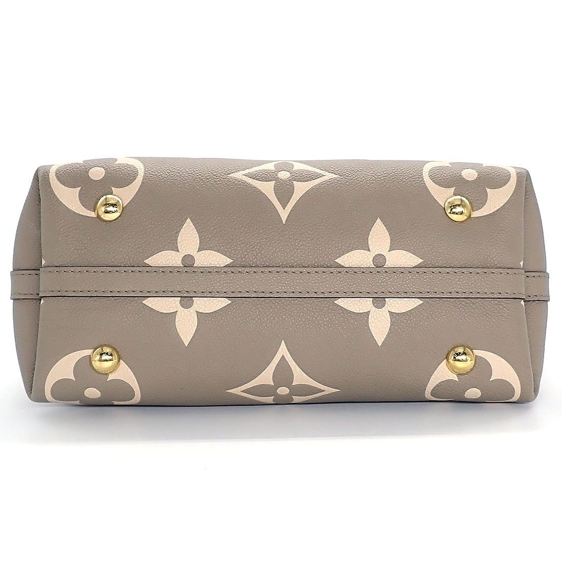 Louis Vuitton Bag Carryall Zip NM PM Tourtrelle Beige Monogram Empreinte — view 4