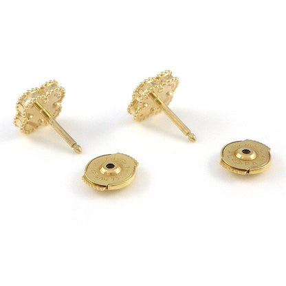 Van Cleef & Arpels Earrings Sweet Alhambra White Shell 18k Yellow Gold — view 2
