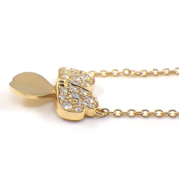 Tiffany & Co Necklace Paper Flower Diamond 18k Pink Gold — view 3