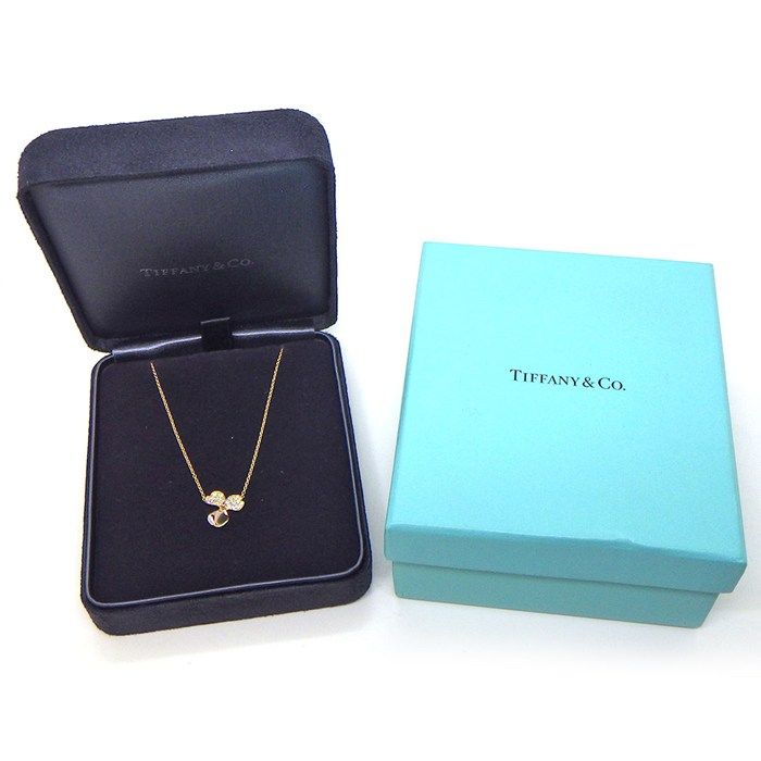 Tiffany & Co Necklace Paper Flower Diamond 18k Pink Gold — view 7