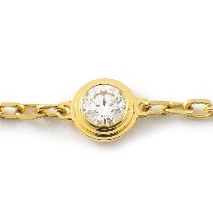 Cartier Bracelet d'Amour SM Diamant Leger 1 Point Diamond 18k Yellow Gold — view 2