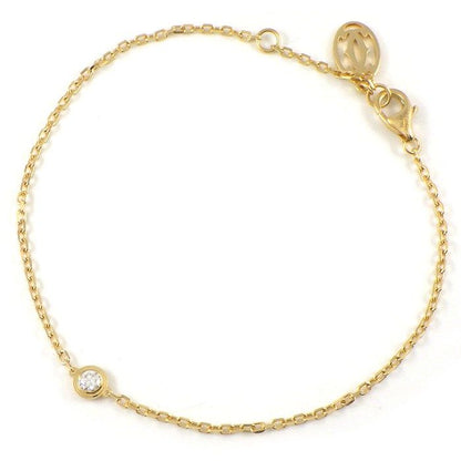 Cartier Bracelet d'Amour SM Diamant Leger Diamond 18k Yellow Gold