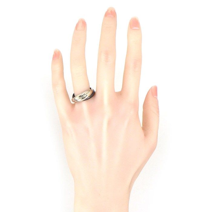 Cartier Ring Trinity Black Ceramic 18k White Gold — view 5