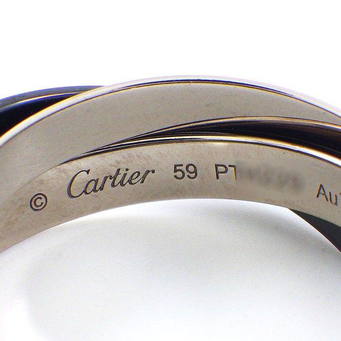 Cartier Ring Trinity Black Ceramic 18k White Gold — view 2