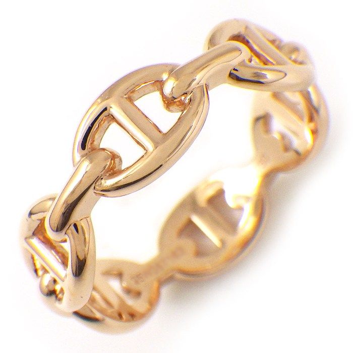 Hermes Ring Chaine D'ancre PM 18k Pink Gold