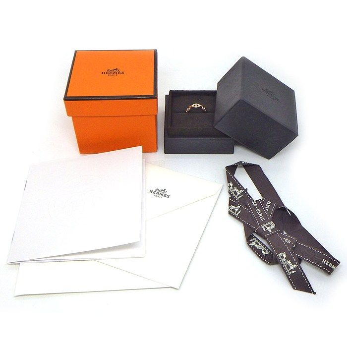 Hermes Ring Chaine D'ancre PM 18k Pink Gold — view 7
