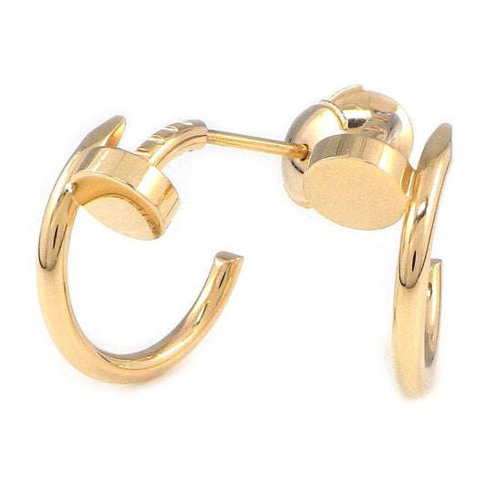 Cartier Earrings Juste Ankle Hoop SM Nail Motif 18k Pink Gold