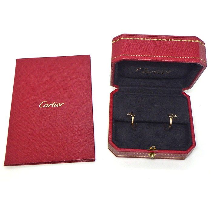 Cartier Earrings Juste Ankle Hoop SM Nail Motif 18k Pink Gold — view 8