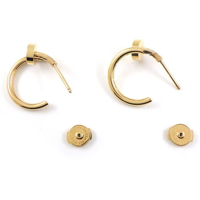 Cartier Earrings Juste Ankle Hoop SM Nail Motif 18k Pink Gold — view 2
