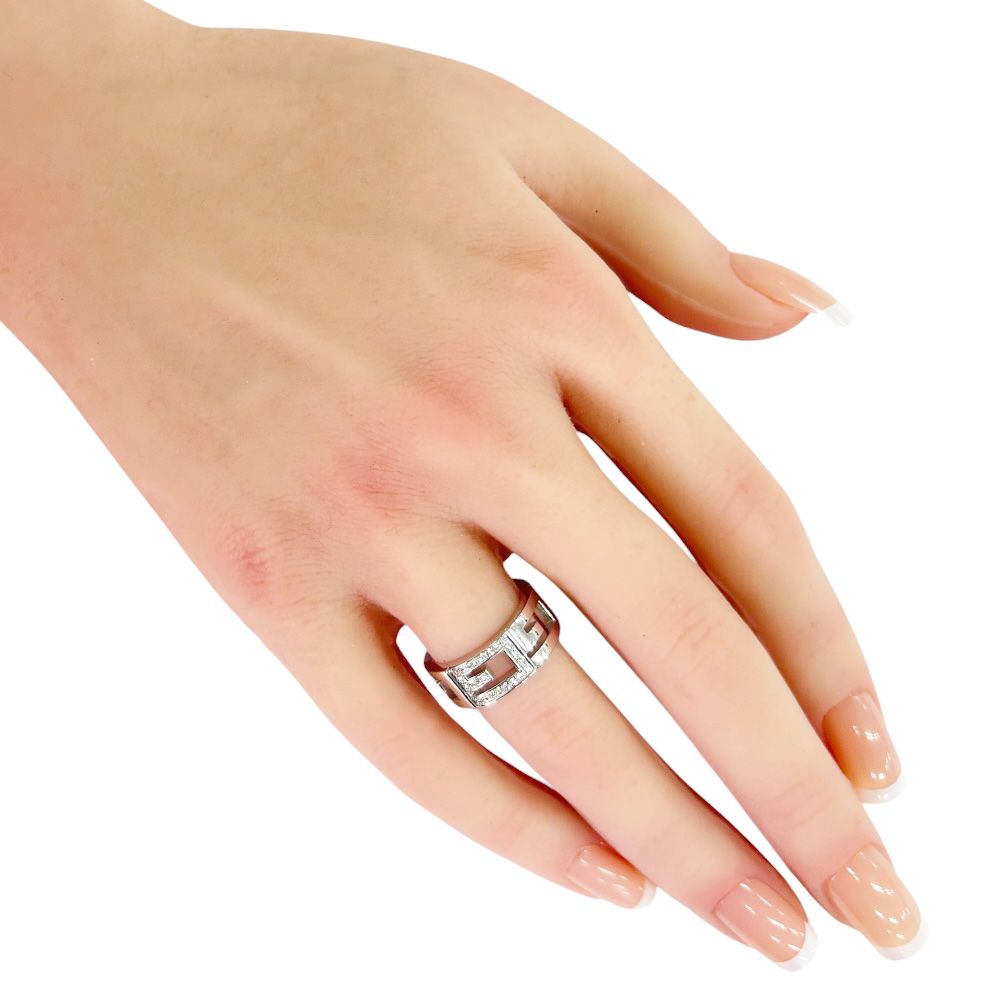 Gucci Multi Pull Ring 18k White Gold Diamond — view 2