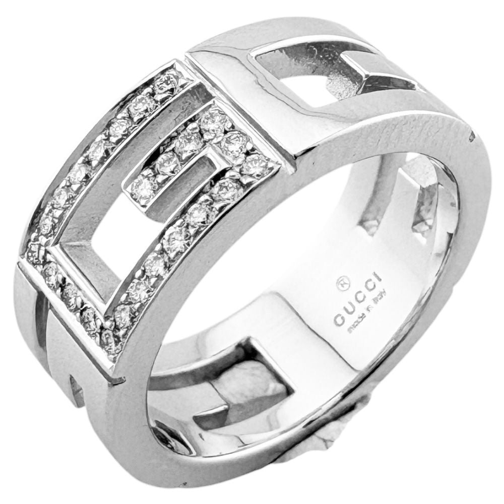 Gucci Multi Pull Ring 18k White Gold Diamond