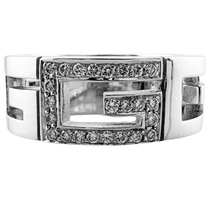 Gucci Multi Pull Ring 18k White Gold Diamond — view 3