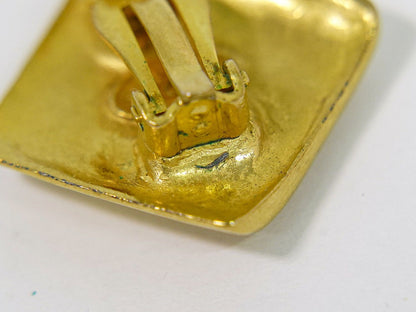 Chanel CC Logo Earrings Gold Plated — view 6