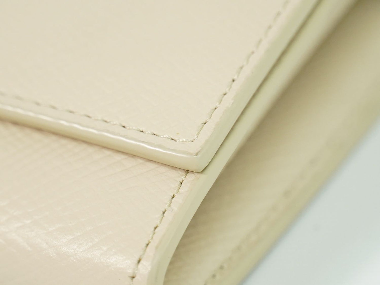 Celine Large Flap Wallet Leather Ivory — view 7