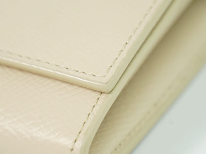 Celine Large Flap Wallet Leather Ivory — view 7