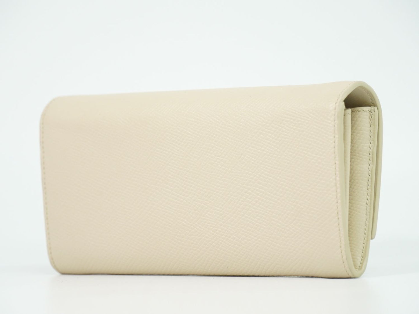 Celine Large Flap Wallet Leather Ivory — view 2