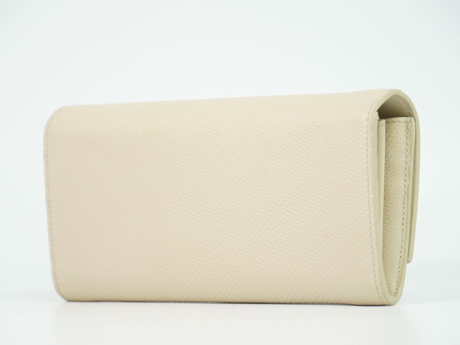 Celine Large Flap Wallet Leather Ivory — view 2