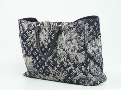 Louis Vuitton LV Grand Sac Monogram Tapestry Tote Navy — view 2