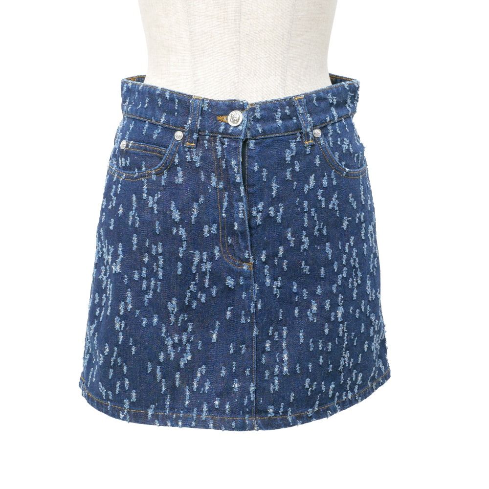 Versace Versus Mini Skirt 25 Lion Button Crash Processing