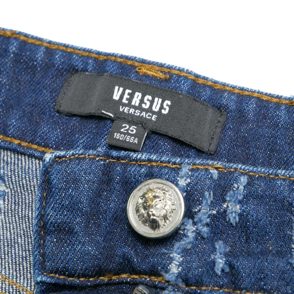 Versace Versus Mini Skirt 25 Lion Button Crash Processing — view 5