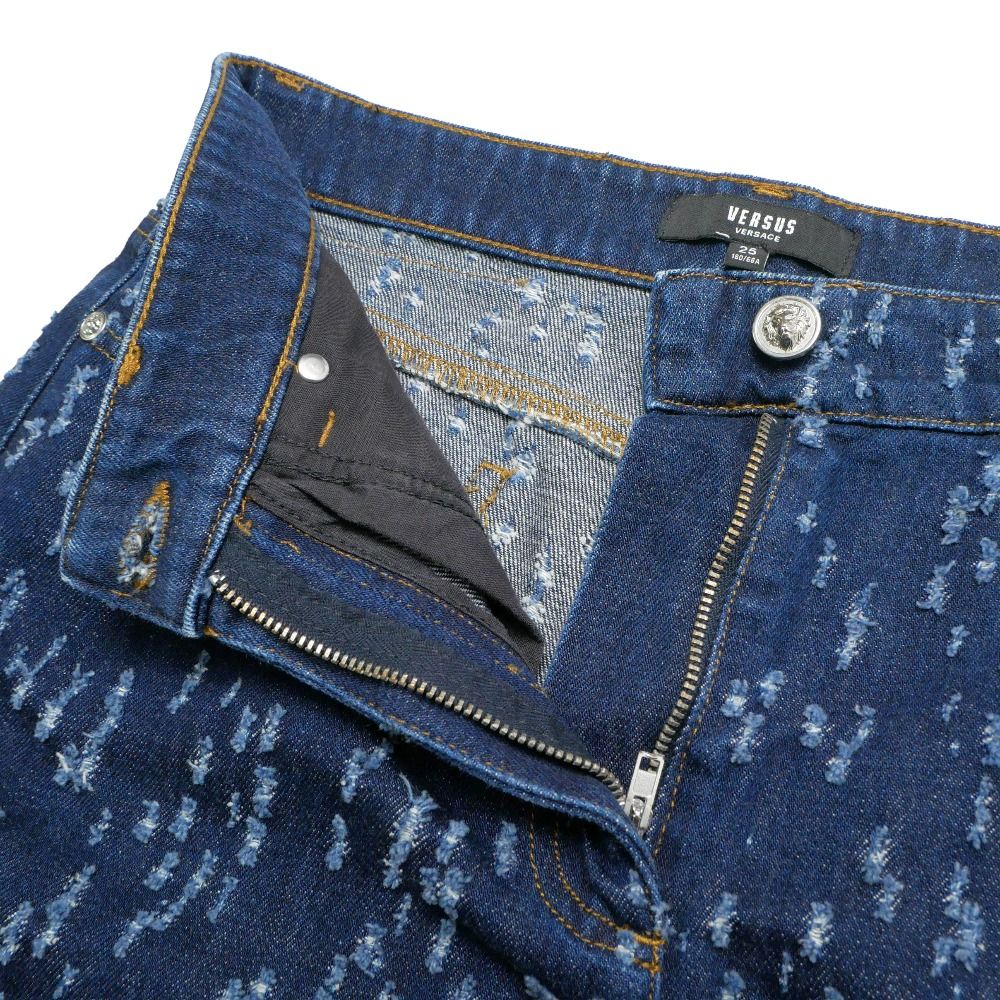Versace Versus Mini Skirt 25 Lion Button Crash Processing — view 4