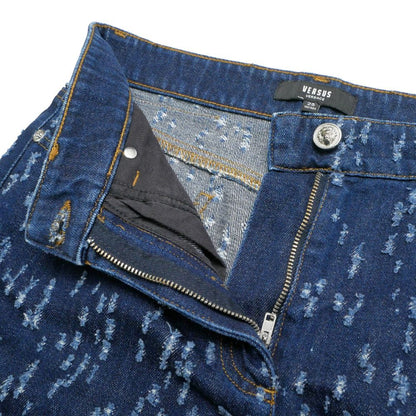 Versace Versus Mini Skirt 25 Lion Button Crash Processing — view 4