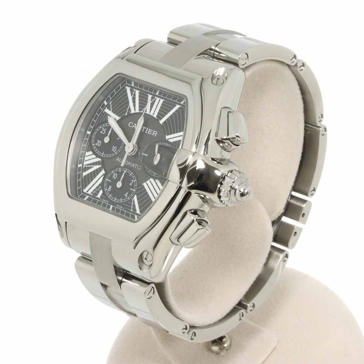 Cartier Roadster Chronograph Watch Date Black Automatic — view 2
