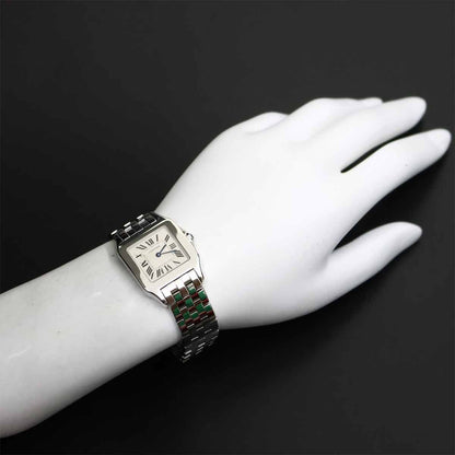 Cartier Santos Demoiselle LM Boys Watch Ivory Quartz — view 3
